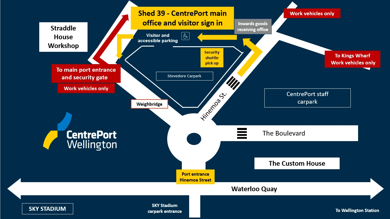 CentrePort Visitor Map 2025