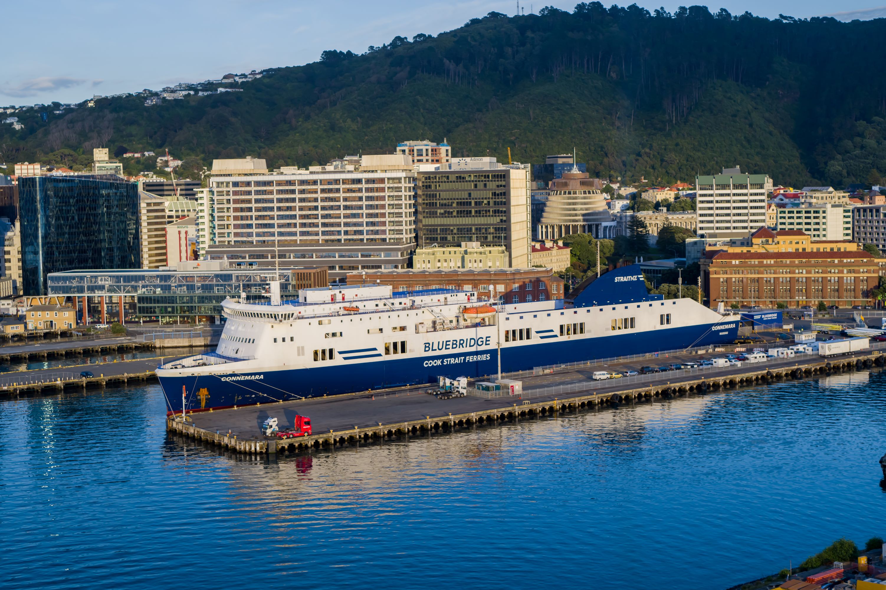 Connemara berthed at Kings Wharf