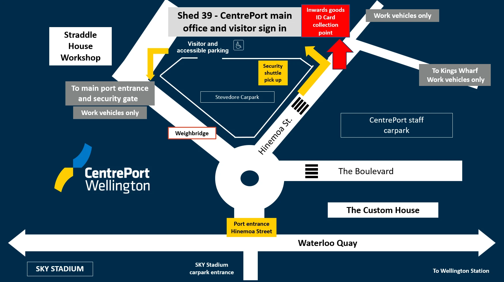 Map to inwards goods for induction page