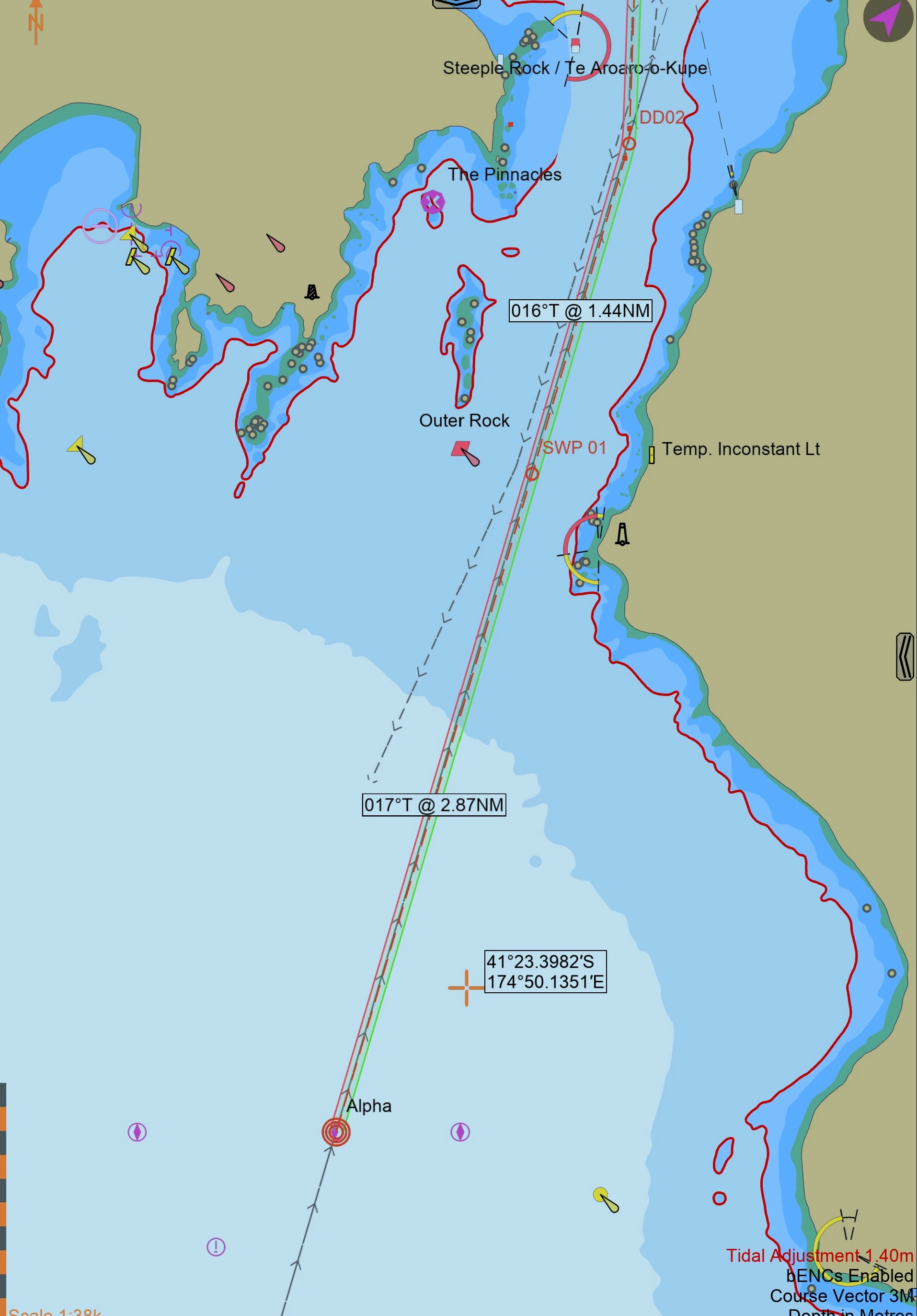 pilot station to FL TCW SS